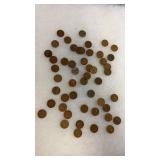 50 WHEAT PENNIES
