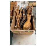 BX OF WOOD CARVINGS