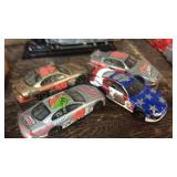 4 DIE CAST RACECARS