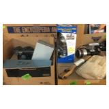 2 BX LANTERN, FISHING REEL, CANTEEN, HACK SAW,