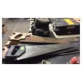 LARGE GROUP OF SAWS