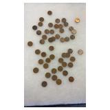 50 WHEAT PENNIES