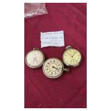 3 POCKET WATCHES (2 WORK BUT NEED CLEANED)