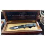 BUCK NRA KNIFE IN WOOD BOX