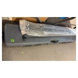 BLACK HARD SIDED GUN CASE, CLEANING RODS &