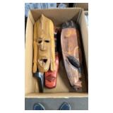 BX OF WOOD CARVINGS