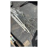 GROUP OF ELECTIC FENCE POSTS