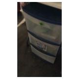 3 DRAWER ORGANIZER W/ OFFIC SUPPLIES