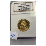 2005 PF 69 ULTRA CAMEO SCAAJAWEA DOLLAR