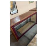 OAK DISPLAY CASE 77.5'X25'