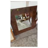 METAL FRAMED BEVELED MIRROR