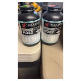 2 FULL JARS OF HODGDON H322 POWDER