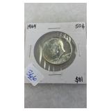 1964 KENNEDY SILVER HALF DOLLAR