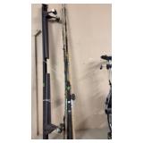 GROUP OF FISHING POLES