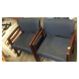 2  BLUE CHAIRS