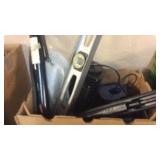 BX W/ LEVEL, TIRE PUMP, BUG ZAPPER & MISC