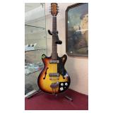 SILVERTONE ELECTRIC GUITAR W/ STAND