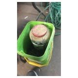 GREEN BUCKET W/ NAILS & LAG BOLTS