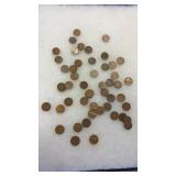 50 WHEAT PENNIES