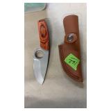 ROCKY MTN ELK FOUNDATION KNIFE & SHEATH