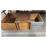 WOODEN FILE, WOODEN DRAWER & WOOD BOX