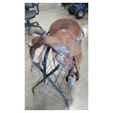 WESTERN SADDLE W/ CONCHOS
