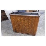 OAK ANT WALL TOILET TANK W/ COPPER LINER