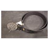 HIDDEN KNIFE BELT BUCKLE & BELT 47'