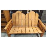 ADIRONDACK LOG BENCH