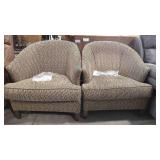 2 - KING HICKORY UPHOLSTERED ACCENT CHAIRS