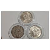 1888 & 2 - 1889 MORGAN SILVER DOLLARS