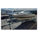 1984 SUN RUNNER 165V BOAT & TRAILER