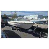 1973 GLASTRON V-153 BOAT & TRAILER