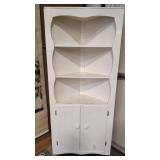 PAINTED VTG CORNER CUPBOARD