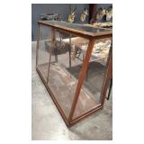 OAK & GLASS  ANTIQUE STORE DISPLAY CABINET
