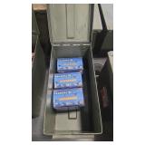 75 ROUNDS OF 12 GA AMMO IN METAL AMMO CAN