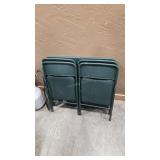 4 FOLDING CHAIRS AND FOLDING GAME TABLE