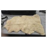 2 SHEEPSKIN RUGS