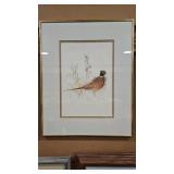 PHEASANT FRAMED SKETCH PRINT