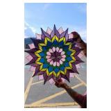 LARGE STAINED GLASS WINDOW SUNCATCHER