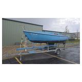 1967 DUA FIBERGLASS 20' SAILBOAT & TRAILER