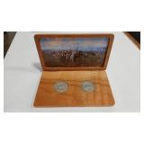 2 - 1.5 OZ SILVER  LEWIS & CLARK BICENTENNIAL
