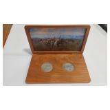 2 - 1.5 OZ SILVER LEWIS & CLARK BICENTENNIAL