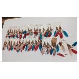 SOUTHWEST STYLE FEATHER EARRING ASSORTMENT