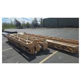 34 WOOD FLOOR TRUSSES ASSORTED SIZES
