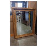ORNATE BEVELED EDGE WALL MIRROR