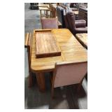 DINING TABLE W/ 2 CHAIRS & LEAVES