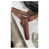 HUNTER LEATHER HOLSTER AND AMMO BELT FITS SUPER