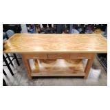 WOOD WORK TABLE WITH CRAFTSMAN VICE