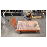 HYDRAULIC LIFT TABLE CART 20' X 36' PLATFORM